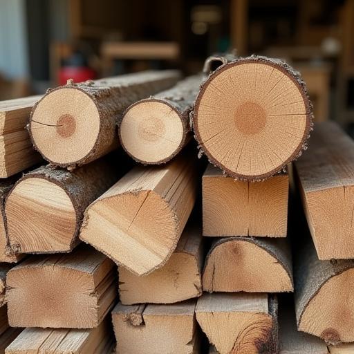Recycled timber off-cuts