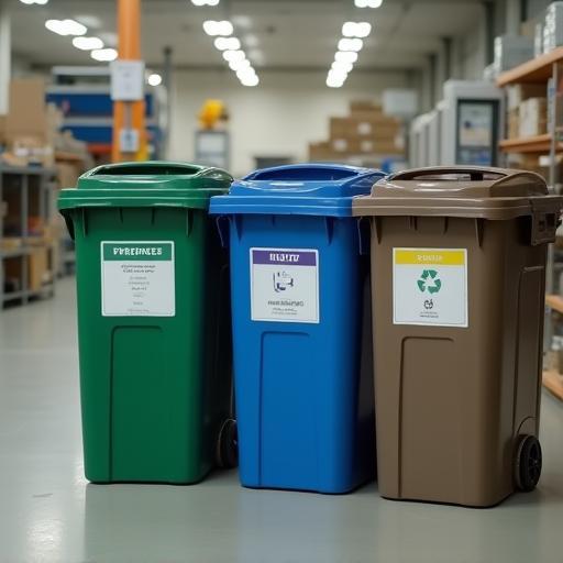 Waste separation bins